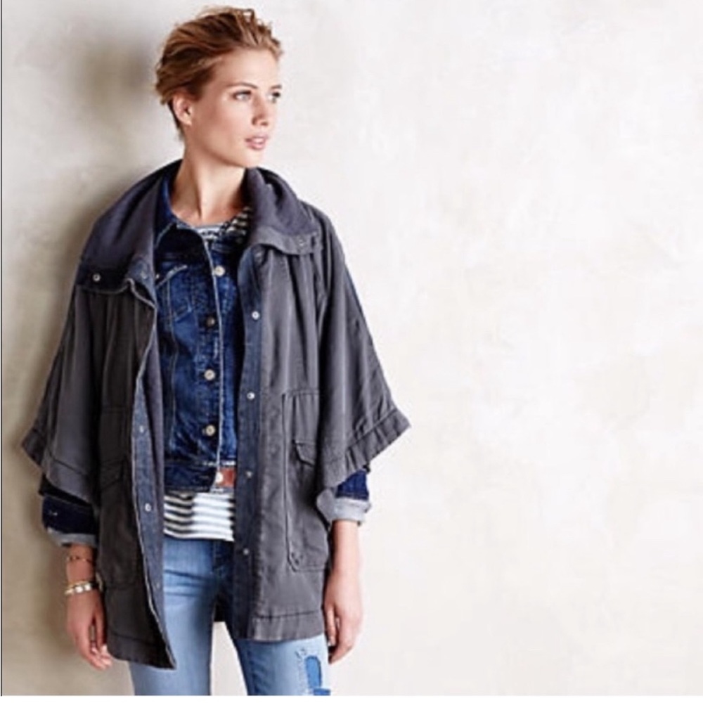 Anthropologie Hei Hei oversized poncho jacket